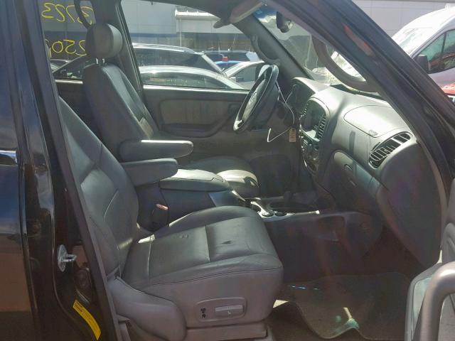 5TDBT48A93S139338 - 2003 TOYOTA SEQUOIA LI BLACK photo 5