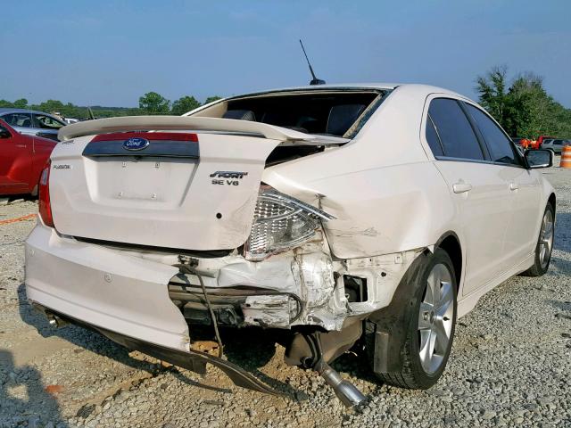 3FAHP0KC0CR228998 - 2012 FORD FUSION SPO WHITE photo 4