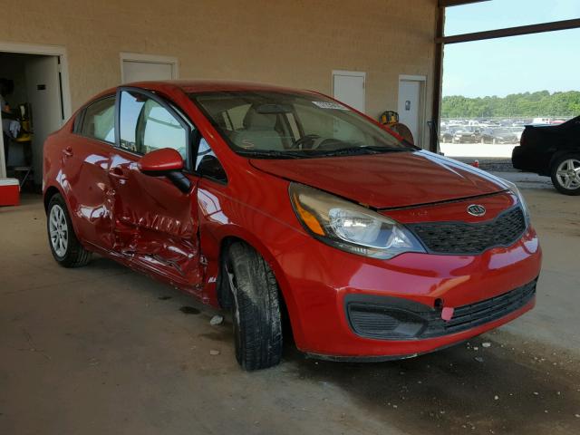 KNADM4A37C6071278 - 2012 KIA RIO LX RED photo 1