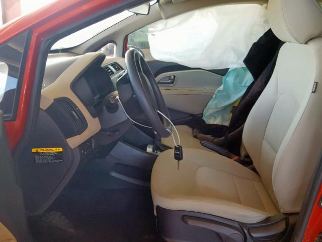 KNADM4A37C6071278 - 2012 KIA RIO LX RED photo 5