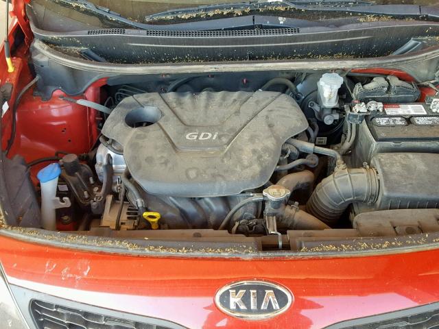 KNADM4A37C6071278 - 2012 KIA RIO LX RED photo 7