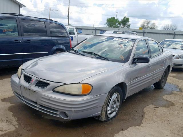 1G2NF52T4YC528017 - 2000 PONTIAC GRAND AM S SILVER photo 2
