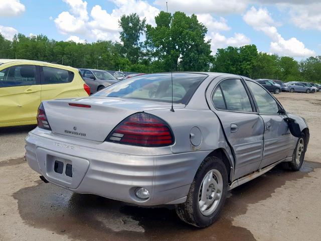 1G2NF52T4YC528017 - 2000 PONTIAC GRAND AM S SILVER photo 4