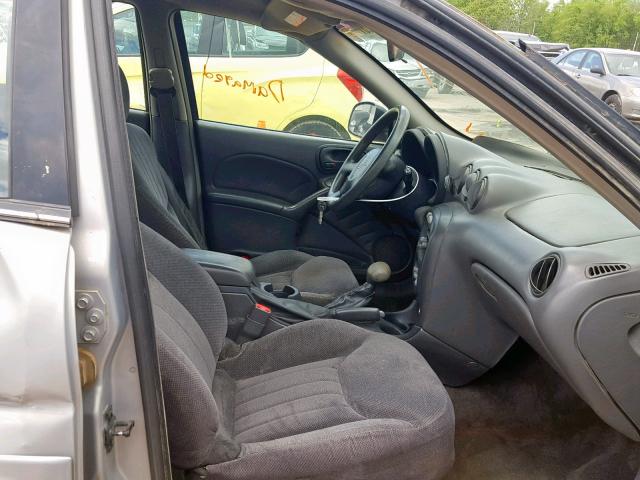 1G2NF52T4YC528017 - 2000 PONTIAC GRAND AM S SILVER photo 5