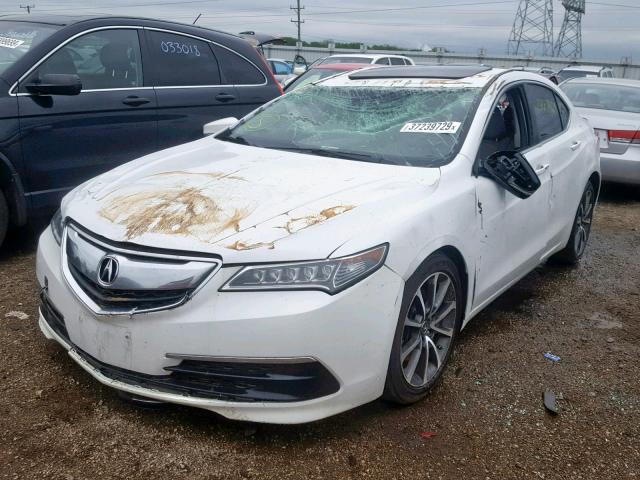 19UUB2F52FA009362 - 2015 ACURA TLX TECH WHITE photo 2