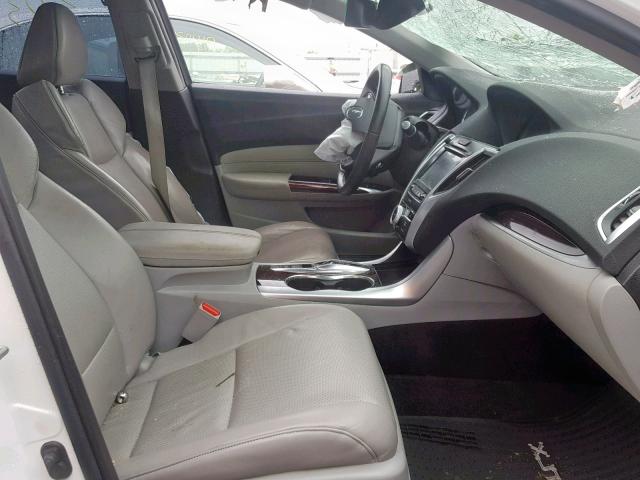 19UUB2F52FA009362 - 2015 ACURA TLX TECH WHITE photo 5