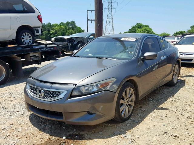 1HGCS22849A010836 - 2009 HONDA ACCORD EXL GRAY photo 2