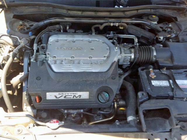 1HGCS22849A010836 - 2009 HONDA ACCORD EXL GRAY photo 7