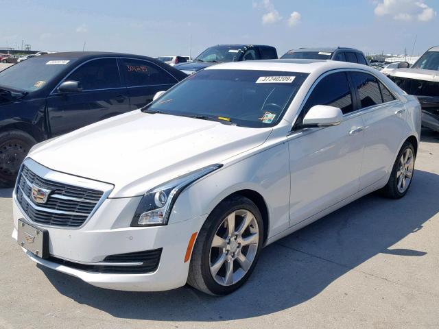 1G6AH5R37F0113382 - 2015 CADILLAC ATS LUXURY WHITE photo 2