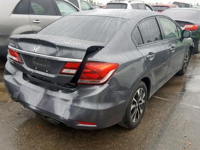 2HGFB2F93DH553718 - 2013 HONDA CIVIC EXL GRAY photo 4