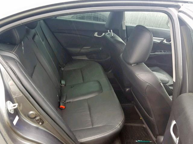 2HGFB2F93DH553718 - 2013 HONDA CIVIC EXL GRAY photo 6