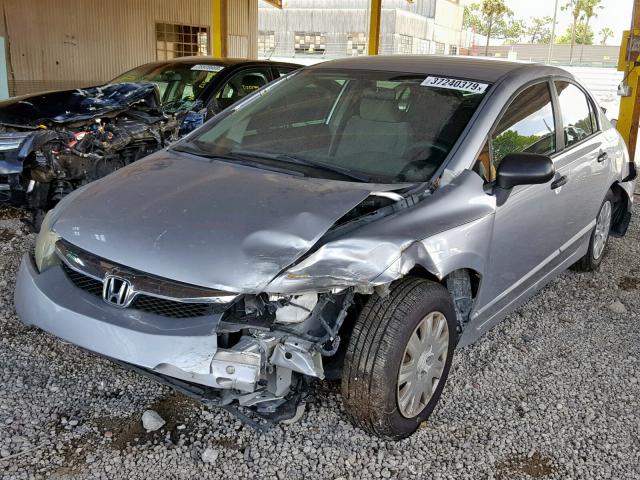 19XFA1F37AE032208 - 2010 HONDA CIVIC VP SILVER photo 2