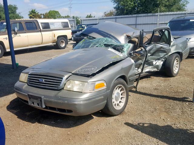 2FAFP74W0XX104406 - 1999 FORD CROWN VICT GRAY photo 2