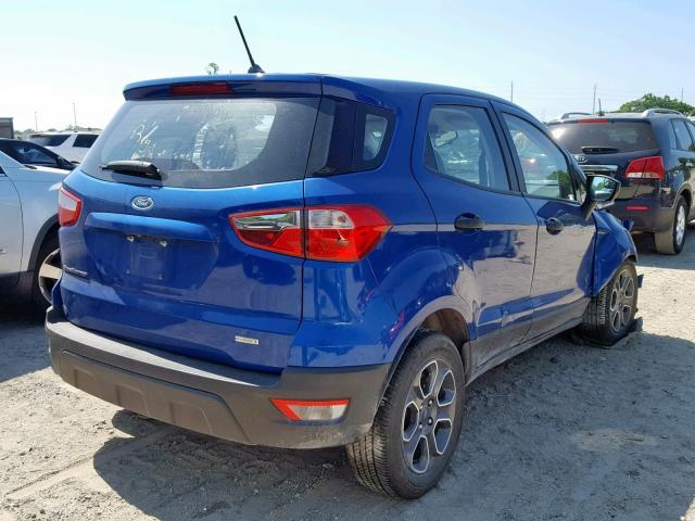 MAJ3P1REXJC204243 - 2018 FORD ECOSPORT S BLUE photo 4