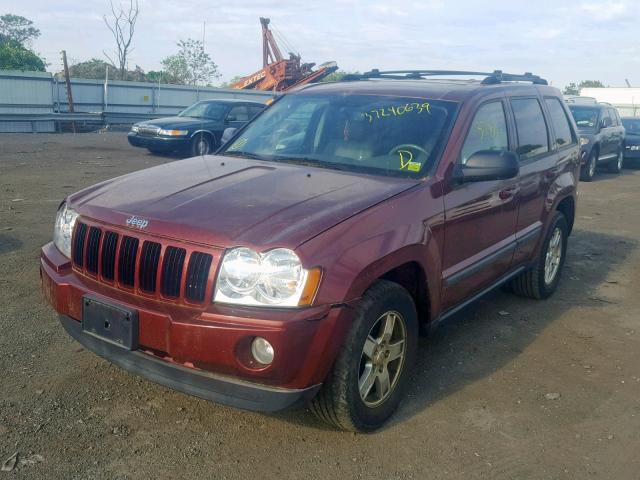 1J8GR48K57C583684 - 2007 JEEP GRAND CHER BURGUNDY photo 2