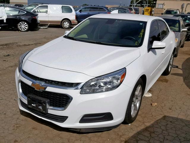 1G11C5SL2FF299201 - 2015 CHEVROLET MALIBU 1LT WHITE photo 2