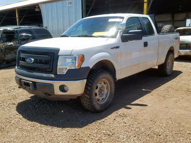 1FTFX1EF1DFC21425 - 2013 FORD F150 SUPER WHITE photo 2