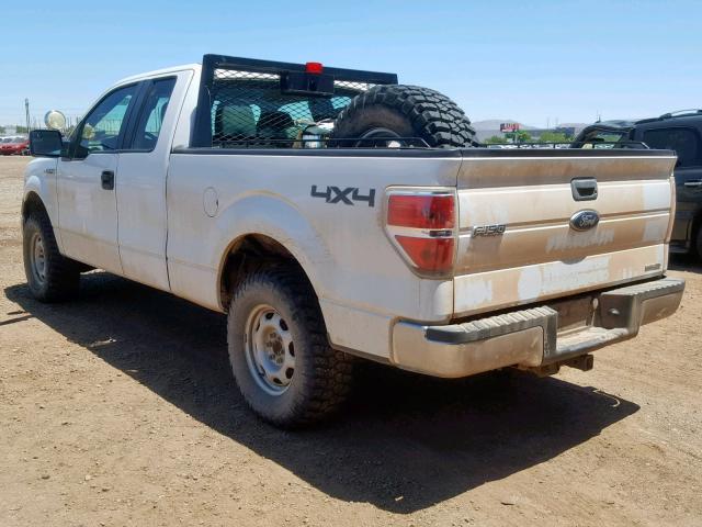 1FTFX1EF1DFC21425 - 2013 FORD F150 SUPER WHITE photo 3