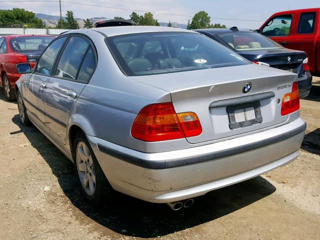 WBAEU334X3PM53450 - 2003 BMW 325 XI SILVER photo 3