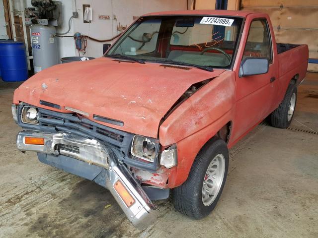 1N6SD11S6MC405817 - 1991 NISSAN TRUCK SHOR RED photo 2