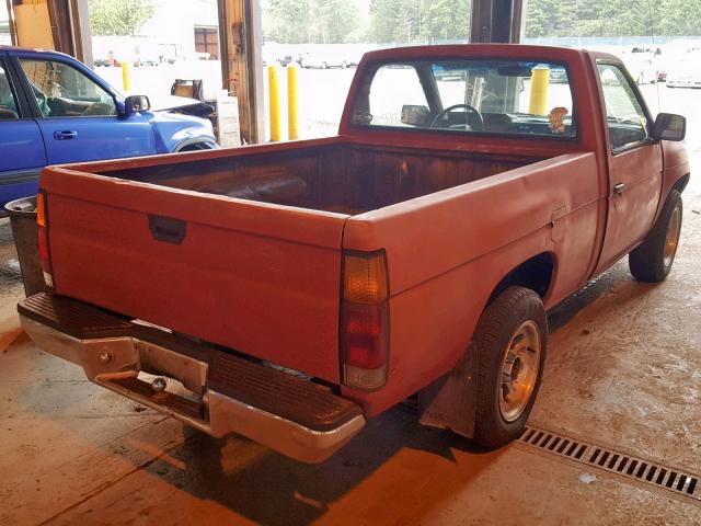 1N6SD11S6MC405817 - 1991 NISSAN TRUCK SHOR RED photo 4