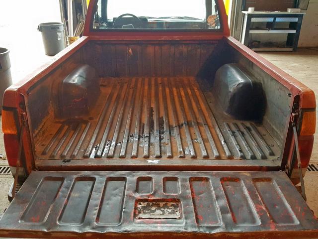 1N6SD11S6MC405817 - 1991 NISSAN TRUCK SHOR RED photo 6