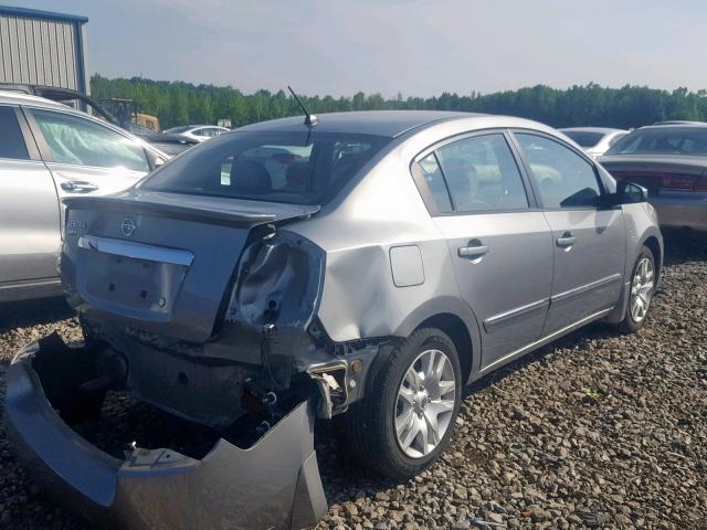 3N1AB6AP7CL698064 - 2012 NISSAN SENTRA 2.0 GRAY photo 4