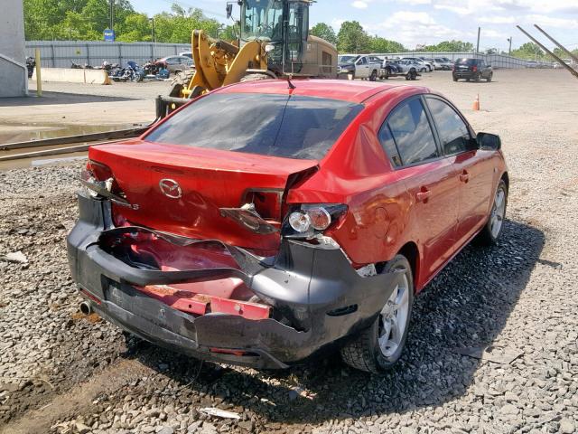 JM1BK123X41119576 - 2004 MAZDA 3 S RED photo 4