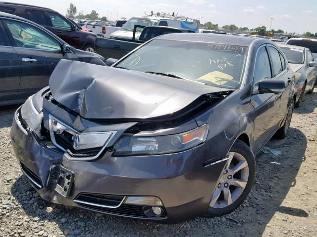 19UUA8F5XEA005502 - 2014 ACURA TL TECH BLACK photo 2