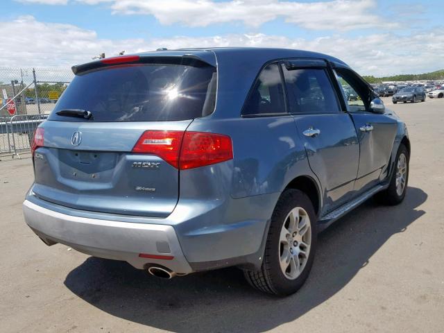 2HNYD28297H548717 - 2007 ACURA MDX BLUE photo 4