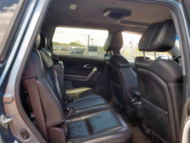 2HNYD28297H548717 - 2007 ACURA MDX BLUE photo 6