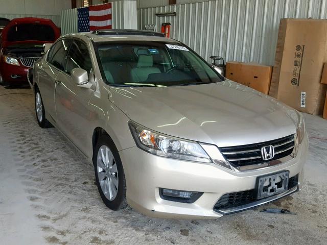 1HGCR3688EA900519 - 2014 HONDA ACCORD GOLD photo 1