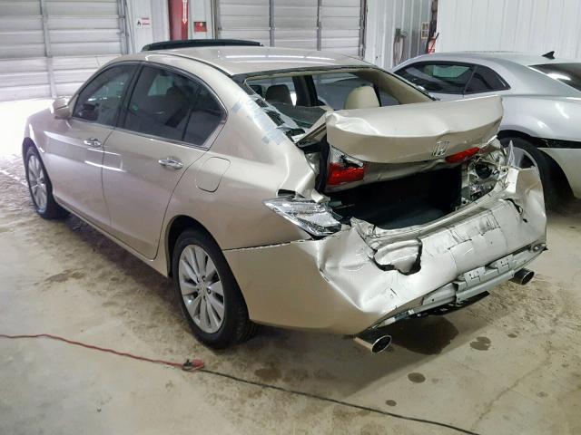 1HGCR3688EA900519 - 2014 HONDA ACCORD GOLD photo 3