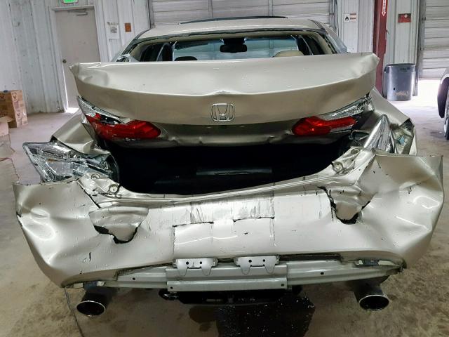 1HGCR3688EA900519 - 2014 HONDA ACCORD GOLD photo 9