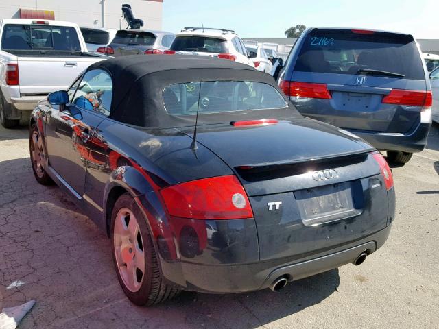 TRUUT28N321015406 - 2002 AUDI TT QUATTRO BLACK photo 3