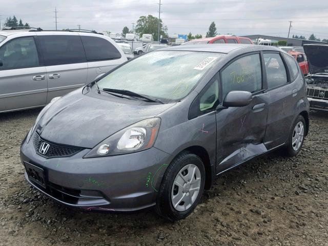 JHMGE8G31DC012658 - 2013 HONDA FIT CHARCOAL photo 2