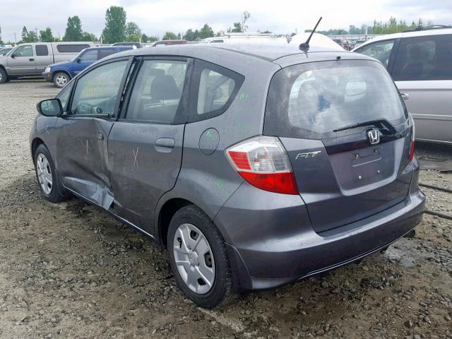 JHMGE8G31DC012658 - 2013 HONDA FIT CHARCOAL photo 3