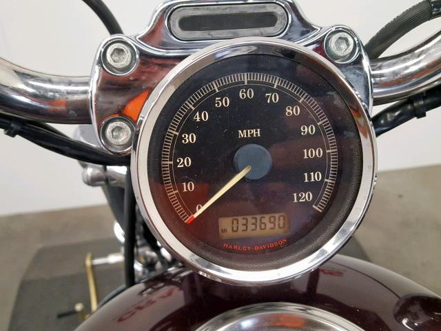 1HD1CT3357K460027 - 2007 HARLEY-DAVIDSON XL1200 C MAROON photo 7