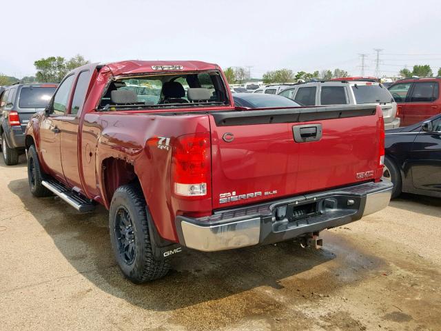 2GTEK19JX71660837 - 2007 GMC NEW SIERRA MAROON photo 3