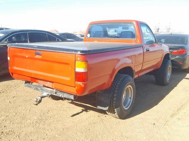 JT4RN01P5P7061771 - 1993 TOYOTA PICKUP 1/2 RED photo 4