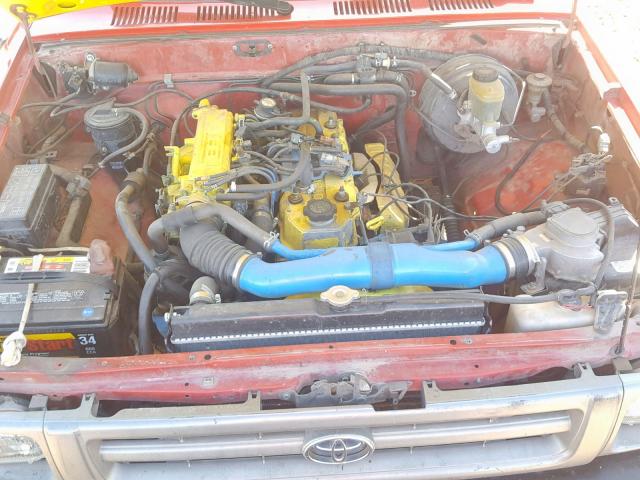 JT4RN01P5P7061771 - 1993 TOYOTA PICKUP 1/2 RED photo 7