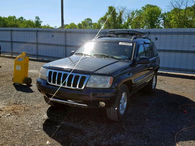 1J4GW58N5YC153651 - 2000 JEEP GRAND CHER BLACK photo 2