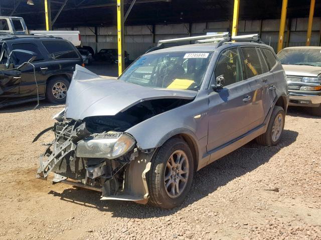 WBXPA73464WB29338 - 2004 BMW X3 2.5I GRAY photo 2