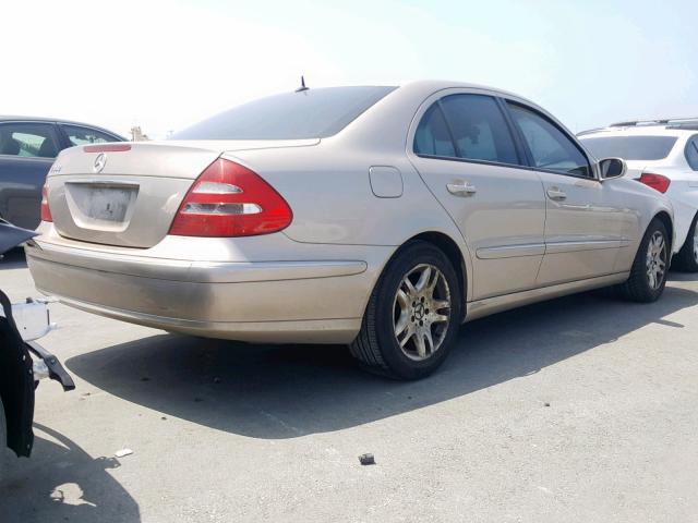 WDBUF65J04A404077 - 2004 MERCEDES-BENZ E 320 BEIGE photo 3