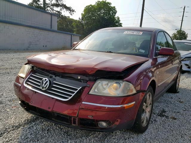 WVWTH63B13P348441 - 2003 VOLKSWAGEN PASSAT GLX 栗色 照片 2