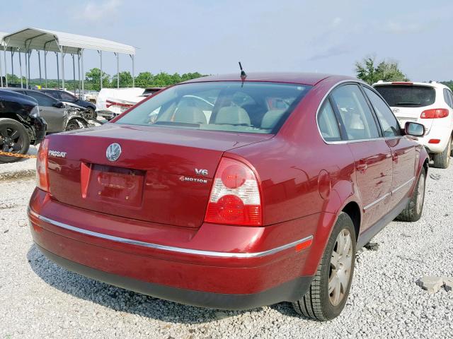 WVWTH63B13P348441 - 2003 VOLKSWAGEN PASSAT GLX 栗色 照片 4