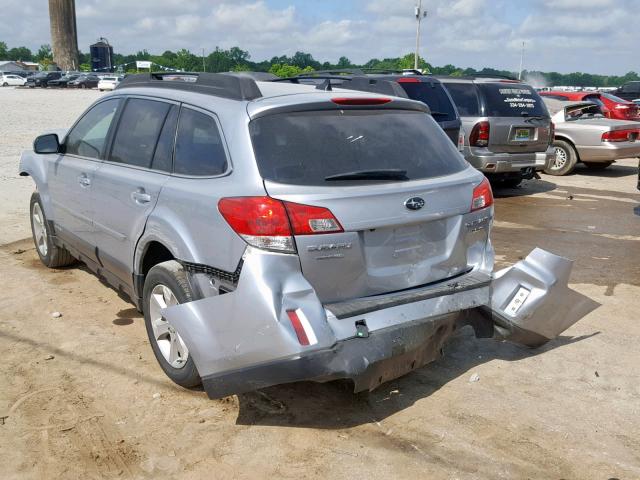 4S4BRDNC1E2314997 - 2014 SUBARU OUTBACK 3. SILVER photo 3