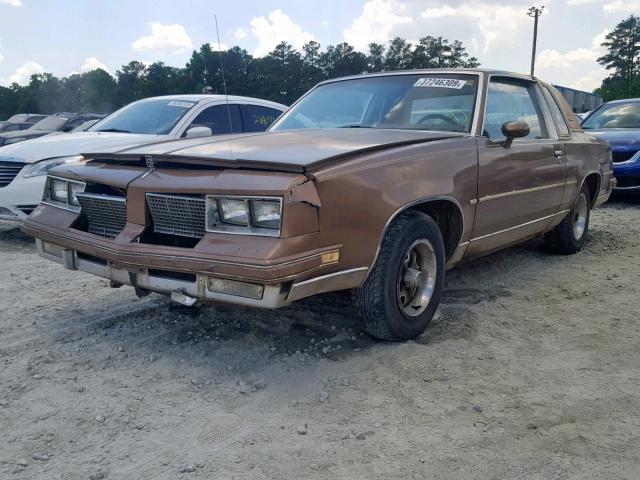 1G3GR47A2FH313989 - 1985 OLDSMOBILE CUTLASS SU BROWN photo 2