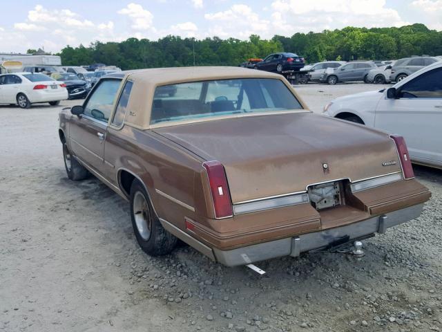 1G3GR47A2FH313989 - 1985 OLDSMOBILE CUTLASS SU BROWN photo 3