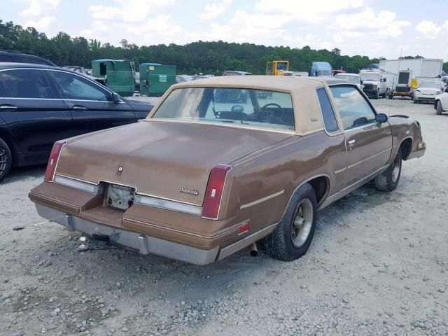 1G3GR47A2FH313989 - 1985 OLDSMOBILE CUTLASS SU BROWN photo 4